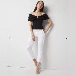 WHBM Utility Slim Crop Pants NWT